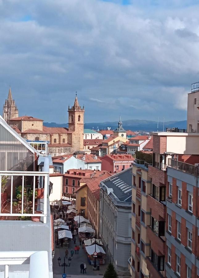 شقة Atico Quintana I - Con Terraza, Vistas A La Ciudad, En El Centro, Con Wifi Y Garaje اوفيدو المظهر الخارجي الصورة