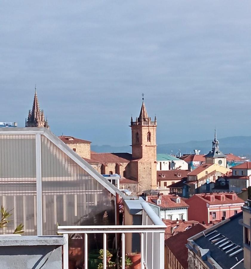 شقة Atico Quintana I - Con Terraza, Vistas A La Ciudad, En El Centro, Con Wifi Y Garaje اوفيدو المظهر الخارجي الصورة