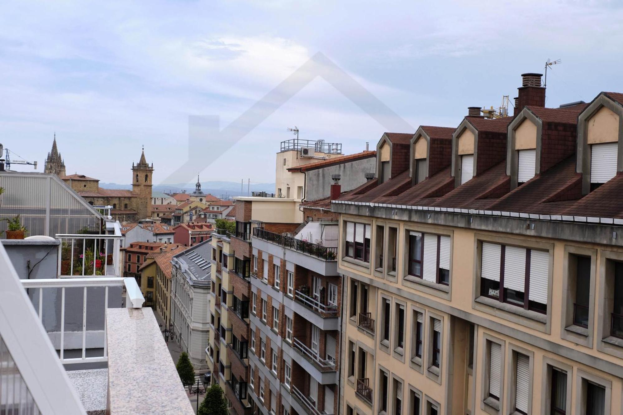 شقة Atico Quintana I - Con Terraza, Vistas A La Ciudad, En El Centro, Con Wifi Y Garaje اوفيدو المظهر الخارجي الصورة